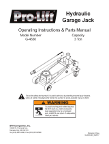 Pro-Lift G-4630 Le manuel du propriétaire