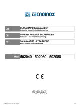Tecnoinox 502080 Manuel utilisateur