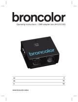 Broncolor DMX adapter box Mode d'emploi