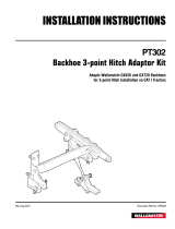 Wallenstein PT302 Three-Point Hitch Adapter Kit Guide d'installation