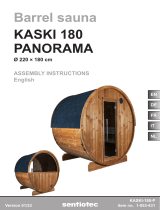 Sentiotec Barrel sauna Kaski 180 Panorama Manuel utilisateur