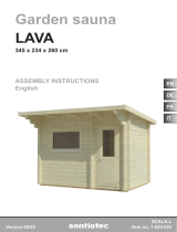 Sentiotec Garden sauna Lava Manuel utilisateur