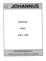 Johannus Opus 1010 Manuel utilisateur