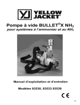 Yellow Jacket BULLET®X NH3 and BULLET®DCX NH3 Vacuum Pumps Manuel utilisateur