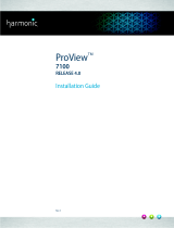 Harmonic ProView 7100 4.0 Guide d'installation