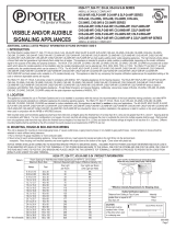 Potter HS24-177 Visible and Audible Signaling Appliances Manuel utilisateur