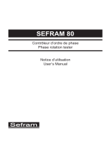 SEFRAM 80 Manuel utilisateur