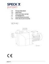 Speck-Pumpen BCM 40/2 A-EPDM Mode d'emploi