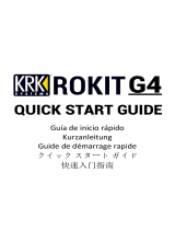 KRK Rokit Powered G4 Series Guide de démarrage rapide