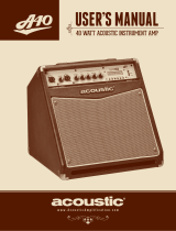 Acoustic A40 Manuel utilisateur