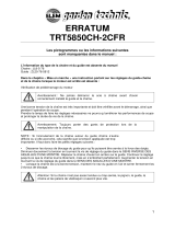 Elem Garden Technic TRT5850CH-2CFR Le manuel du propriétaire