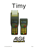 ALGE-Timing Timy Mode d'emploi