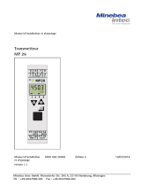 Minebea Intec Transmitter MP 26 Le manuel du propriétaire