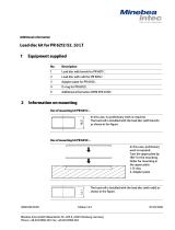 Minebea Intec Load disc kit for PR 6212/52...53 LT Le manuel du propriétaire