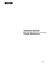 Sokkia CX-100 Series Total Station Le manuel du propriétaire