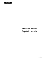 Sokkia SDL30 Digital Level Le manuel du propriétaire