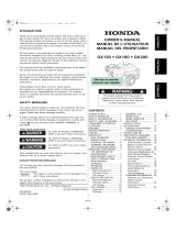 Honda GX160 Le manuel du propriétaire