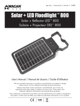 Wagan Tech  Solar   LED Floodlight 1600 Le manuel du propriétaire