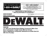 DeWalt DWS780 Le manuel du propriétaire