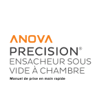 Anova Precision® Chamber Vacuum Sealer Guide de démarrage rapide