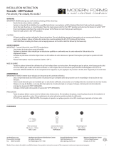 Modern Forms PD-41819 Cascade Mode d'emploi