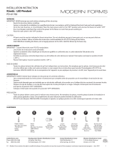 Modern Forms PD-61760 Kinetic Mode d'emploi