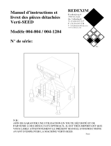 Redexim Verti-Seed® 1204 Le manuel du propriétaire