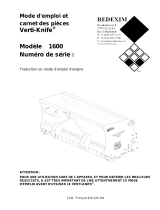 Redexim Verti-Knife® 1600 Le manuel du propriétaire