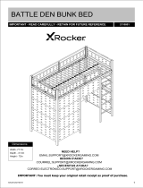 X RockerBattle Den Gaming Bunk Bed