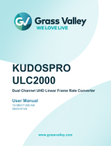 GRASS VALLEY Dual Channel UHD Linear Frame Rate Converter Manuel utilisateur
