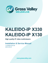 GRASS VALLEY Kaleido-IP X330/X130 Installation & Service Manual