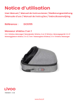 Livoo DOS195 2 in 1 Shiatsu Massager Manuel utilisateur