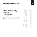 Honeywell C1 Wi-Fi Security Camera CHC8080W Guide d'installation