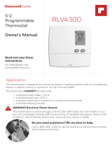 Honeywell RLV4300 Programmable Thermostat Le manuel du propriétaire