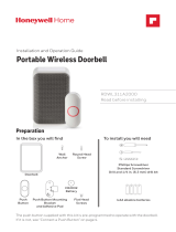 Honeywell Home RDWL311A2000 Portable Wireless Doorbell Guide d'installation