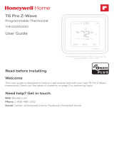 Honeywell T6 Pro Z-Wave Thermostat Le manuel du propriétaire