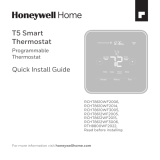 Honeywell Home RTH Series T5 Smart Thermostat Guide d'installation