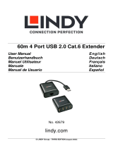 Lindy 60m 4 Port USB 2.0 Cat.6 Extender Manuel utilisateur