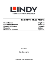 Lindy 8x8 HDMI 4K60 Matrix Manuel utilisateur