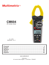 Multimetrix CM604 AC CLAMP METER Manuel utilisateur