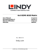 Lindy 4x4 HDMI 4K60 Matrix Manuel utilisateur