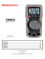 Multimetrix DMM54 MULTIMETER Manuel utilisateur