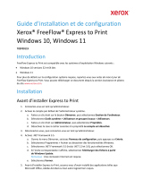 Xerox FreeFlow Ex to Print Guide d'installation