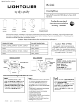 Lightolier Calculite LED 3" square cylinder Install Instructions