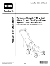 Toro Flex-Force Power System 60V MAX 21in Recycler Lawn Mower Manuel utilisateur