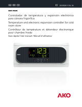 AKO AKO-16526 Temperature and electronic expansion controller for cold room store Guide de démarrage rapide