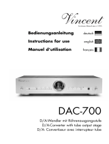 VINCENT DAC-700 Le manuel du propriétaire