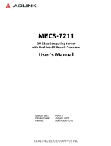 Adlink MECS-7211 Le manuel du propriétaire