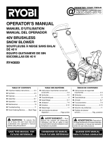 Ryobi RY40890 Le manuel du propriétaire