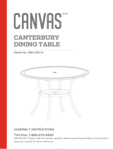 YOTRIO Canterbury Dining Table Assembly Instructions
